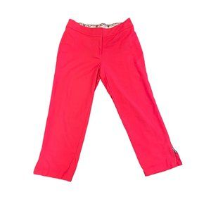 Peter Nygard Size 8 Women's Barbie Pink Pants w/ Ankle Zippers & Back Pockets
